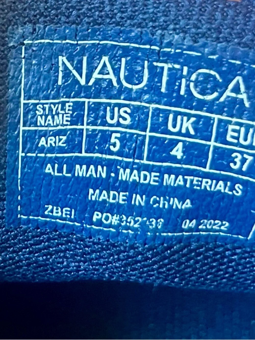 Good Used Nautica Kids Berrian Athletic Lace-Up Sneaker Size 5